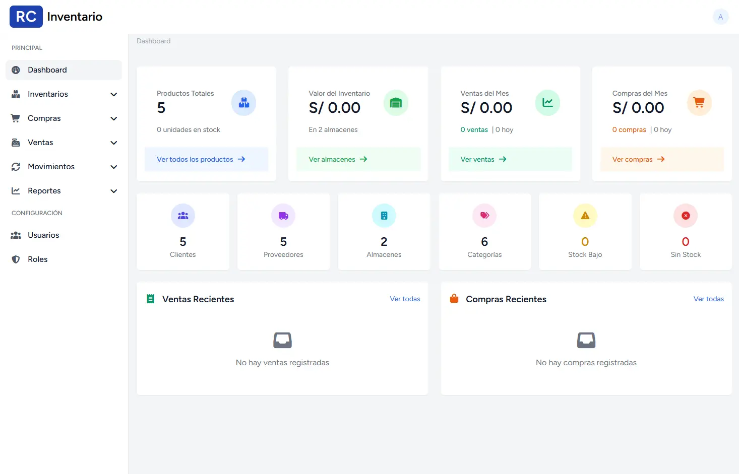 Sistema de Gestión de Inventario - Imagen 1