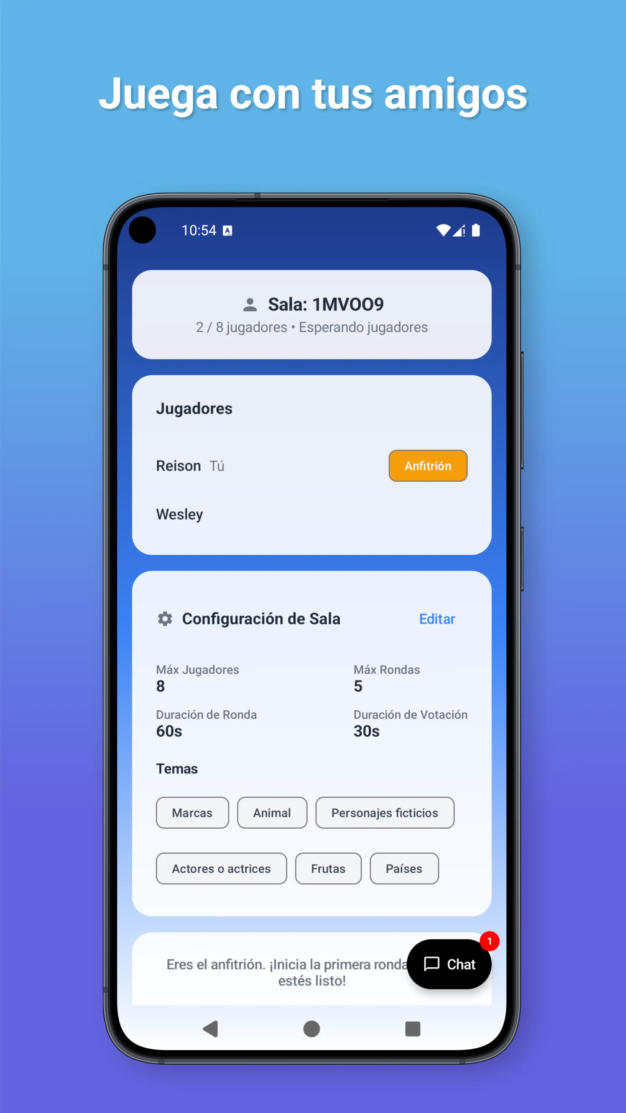Stop Tutti Frutti – Aplicación Android - Imagen 1